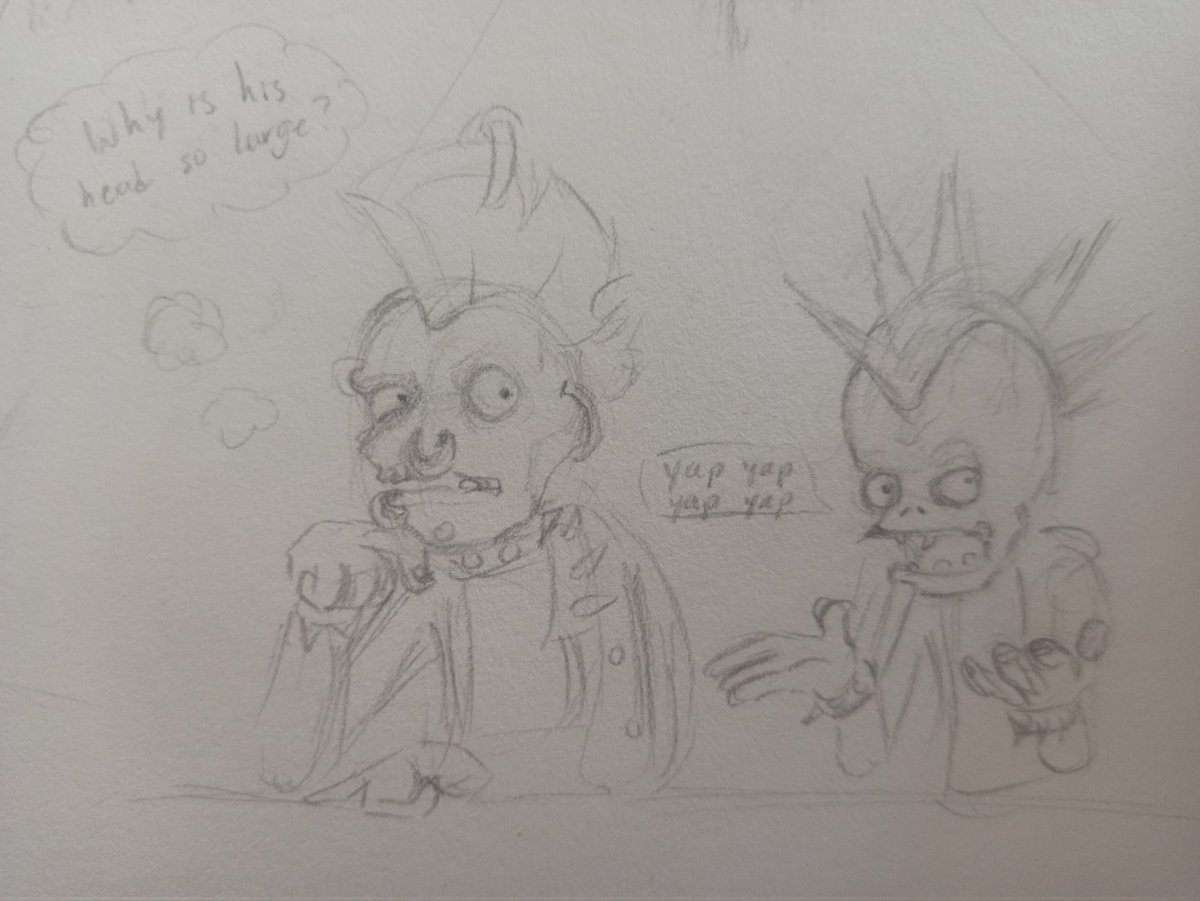 eyeballscratch's tweet photo. I'm trying to learn how to draw in the PvZ style, when I really nail it I will abuse my power 
#pvztwt #plantsvszombies https://t.co/uKw26v9HMn