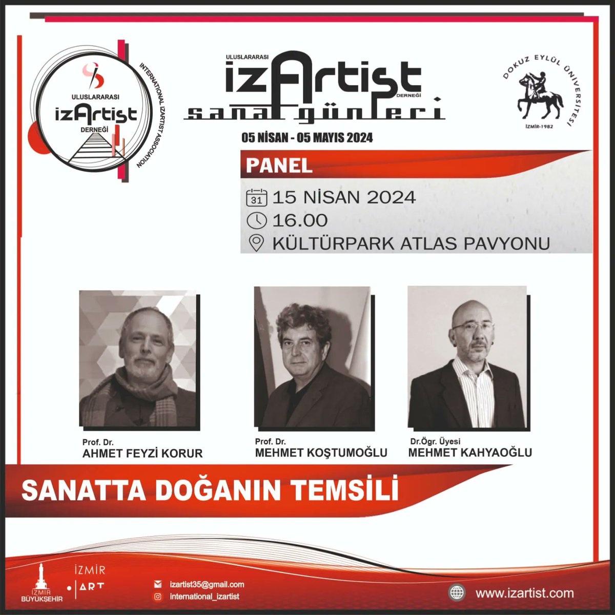monamuzo's tweet photo. İZARTİS Sanat Günleri Panel  Programı Dünya Sanat Gününde başlıyor DOKUZ EYLÜL ÜNİVERSİTESİ GÜZEL SANATLAR FAKÜLTESİ 
#panel #sanat #sergi  #dunyasanatgunu #izmir #atlaspavyon @izbbkultursanat 
@izmirbld https://t.co/1yuCwFmkxm