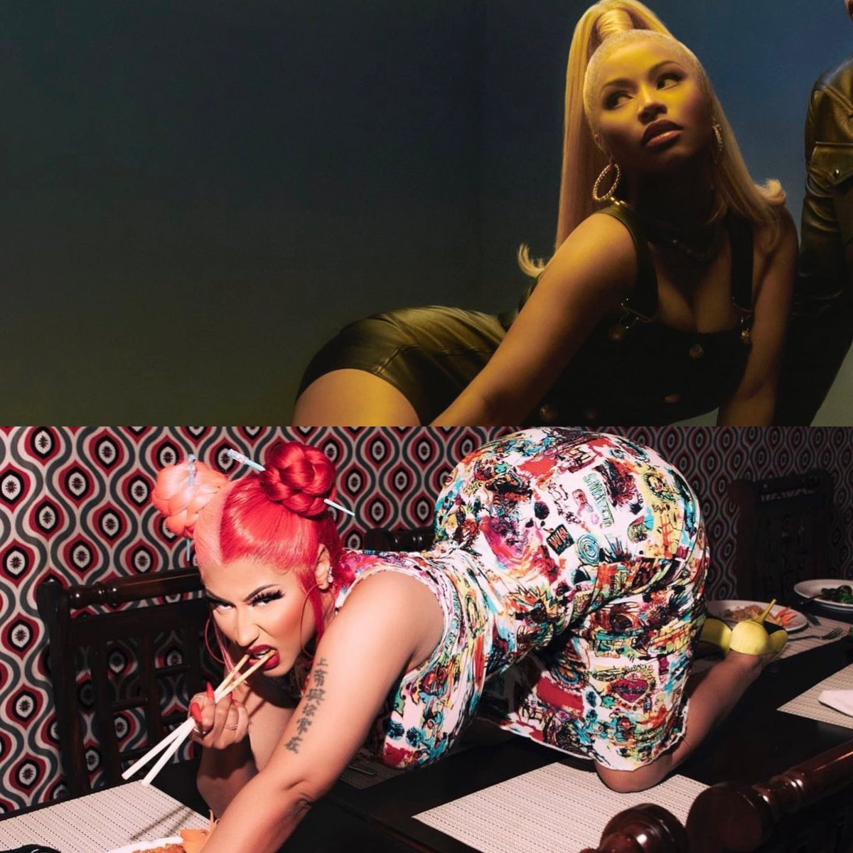 nickivirals's tweet photo. “Do we have a problem” era or “Red Ruby Da Sleeze” era? https://t.co/4XudfZAuc2