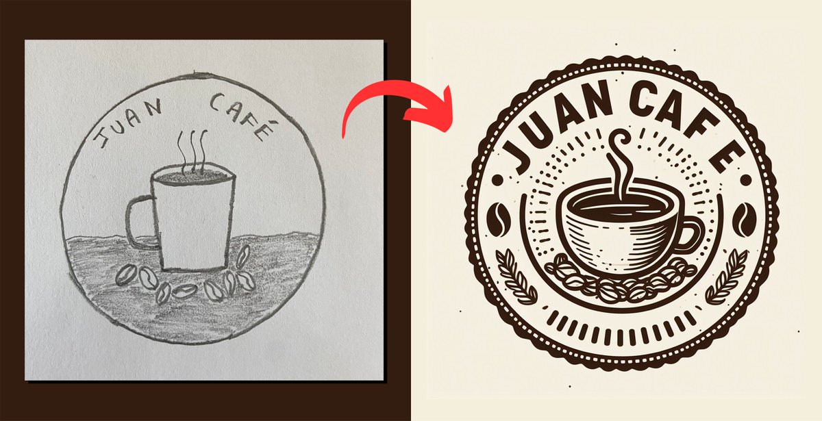 IAViajero's tweet photo. DALL-E 3 ahora puede transformar tus dibujos en logotipos.

Y es GRATIS con Copilot.

Te muestro cómo hacerlo en solo unos minutos: https://t.co/4vIlRyOmKA