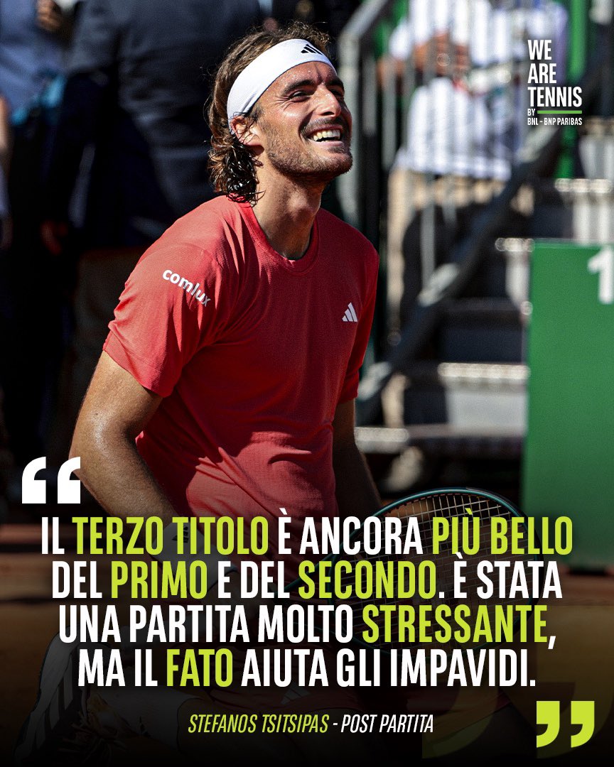 IL NUOVO NUMERO 7 DEL MONDO 👏 Le parole del greco dopo il successo di Monte Carlo 💪 🎾#Tennis #Tsitsipas #RolexMonteCarloMasters #WeAreTennis