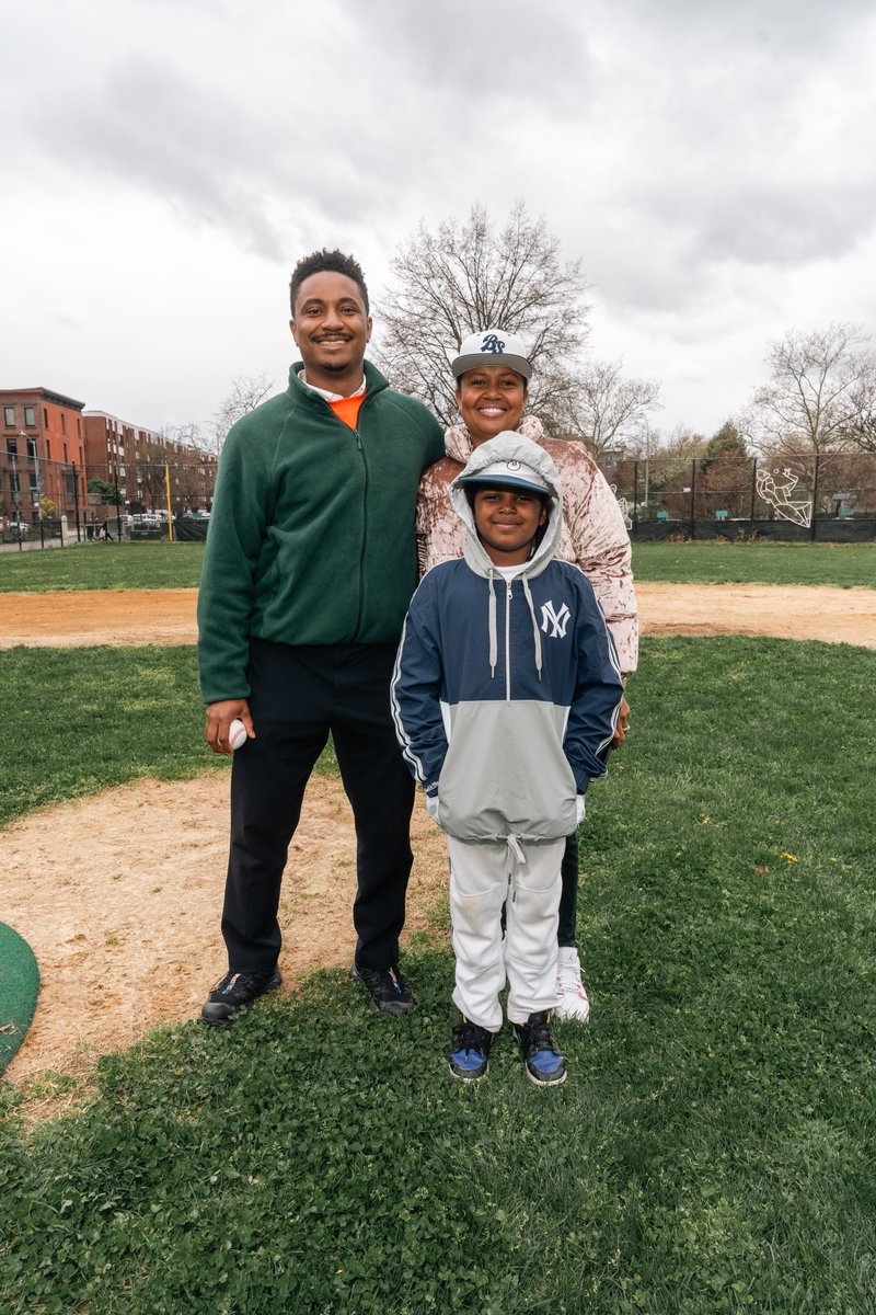 Yesterday was a full spring day for us! We started off with a neighborhood cleanup with the 500 Putnam block association and then threw the first pitch of the season for the Bed-Stuy Sluggers little league team!