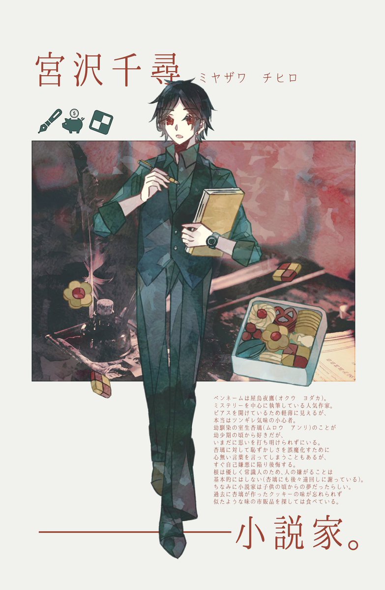 ちひあん揃ったので並べる🍪📙☕ 