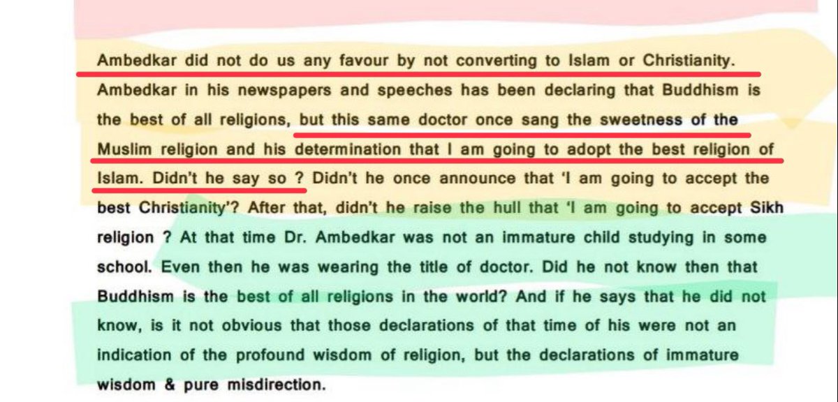 Veer Savarkar, in his kesari clearly wrote “Amby didn’t do us any favor by not converting to Islam or Christianity” just like what many RW Hindus think today. Savarkar mentions how Amby used to sing the sweetness of Islam and considered it the best religion.