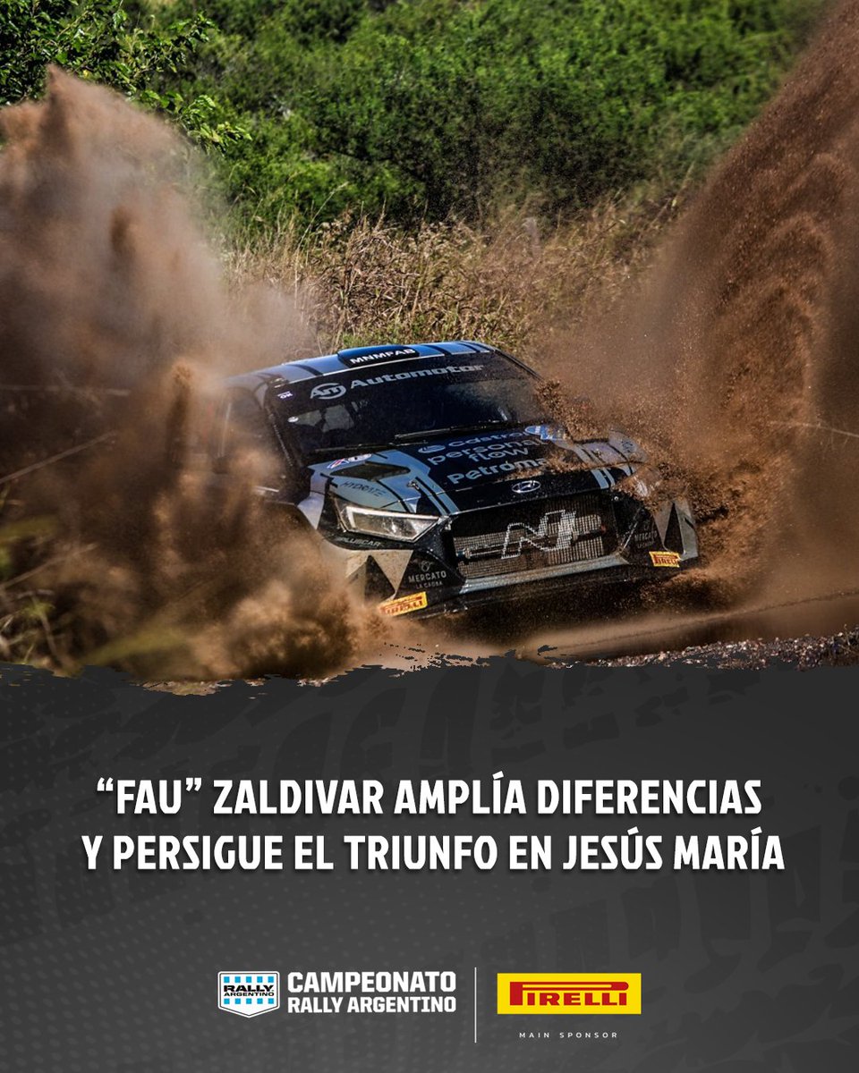 RallyArgentino's tweet photo. “Fau” Zaldivar amplía diferencias y persigue el triunfo en Jesús María
El paraguayo aprovecha un retraso de Nicolás Díaz para estirar su ventaja como líder de cara al decisivo Power Stage
🖥️ 📱 Artículo completo en https://t.co/MLvH4A0BRj
.
.
.
#RallyArgentino #RallyJesúsMaría https://t.co/DqHAcDxPlz