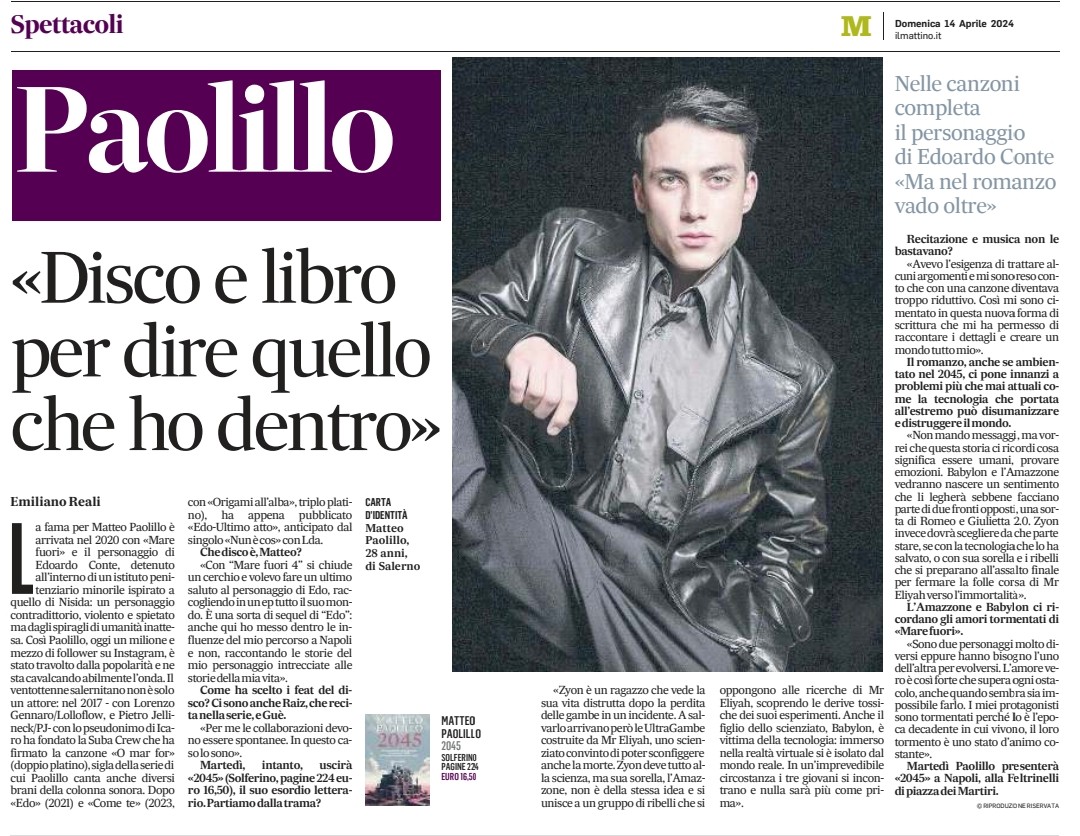 Il mio articolo di oggi su Il Mattino ❤️ @solferinolibri @matteopaolillo2 @CasulaGiuliana @danisetta @redne2013 @Nerys__ @artdielle @LuciaLibri @lucy_esposito @alevalsecchi @letteratume @InchiostroSimp @grammancino @marinellazetti @Matteo__BG @RoPecoraro @TwittaLibro