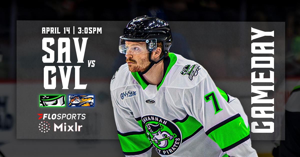 Let’s go out with a bang, what do you say Savannah? #battendownthehatches 👻 - 📍 Bon Secours Wellness Arena 🆚 @SwampRabbits ⏰ 3:05PM/ET 💻 bit.ly/3Ui829Z 🎧 bit.ly/3gyR8CF