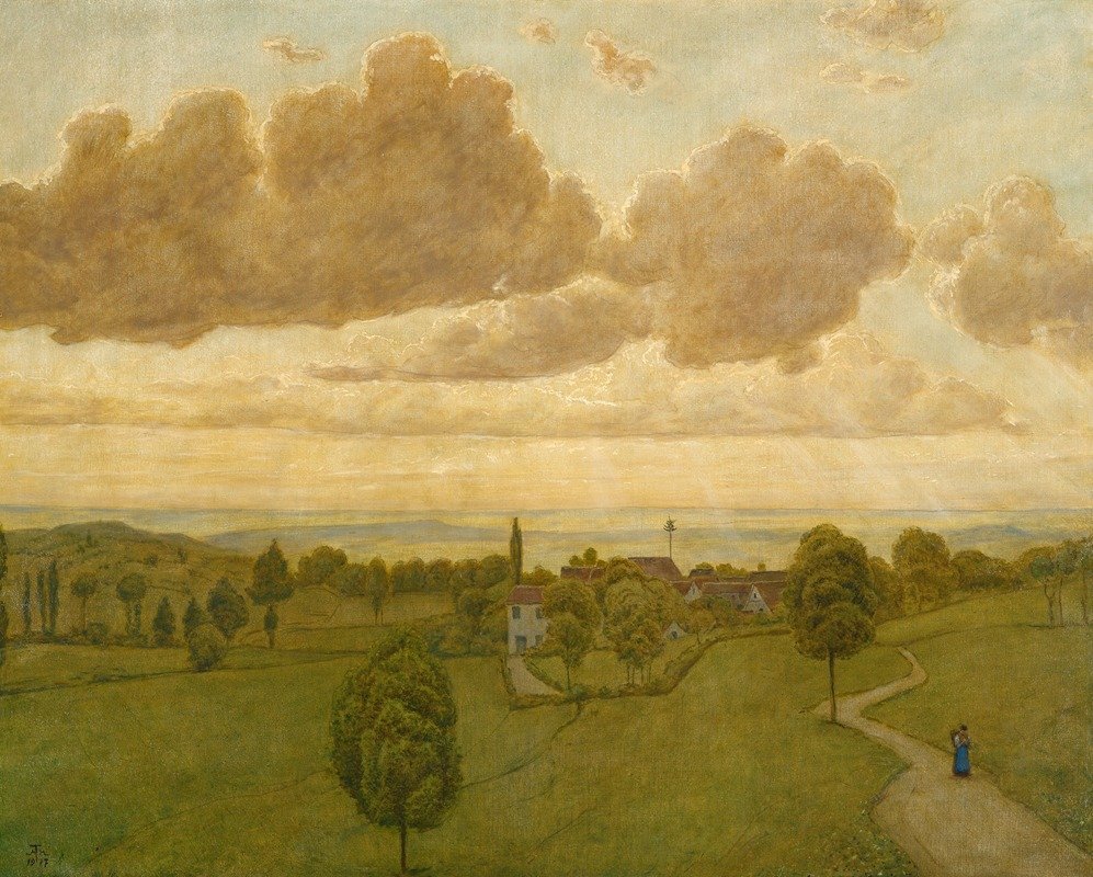 Landscape (1917) Hans Thoma (German, 1839-1924)