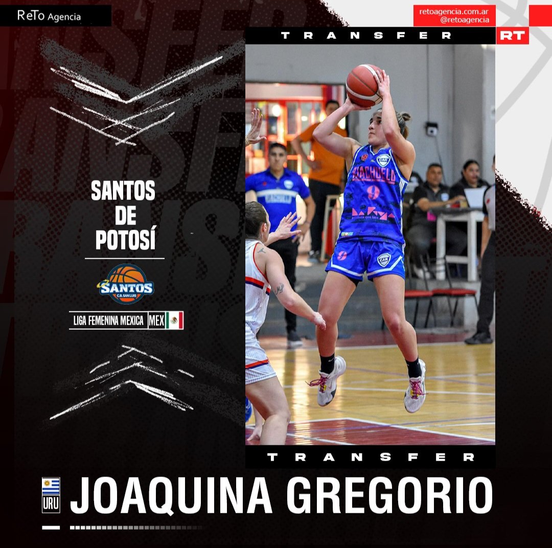 TRANSFER🔜🏀
JOAQUINA GREGORIO 
SANTOS DE POTOSÍ
LIGA FEMENINA MÉXICANA 🇲🇽
