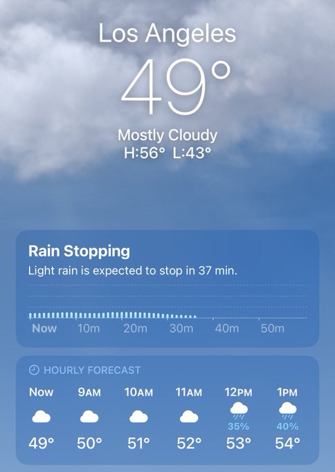 This is bullshit. I was promised sunshine and low humidity. #SoCal https://t.co/7Tl0OzKq26<a href="/tag/socal"class="tags"><span>#socal</span></a>