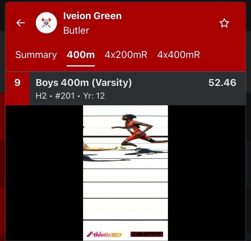 First outdoor (400m) of season