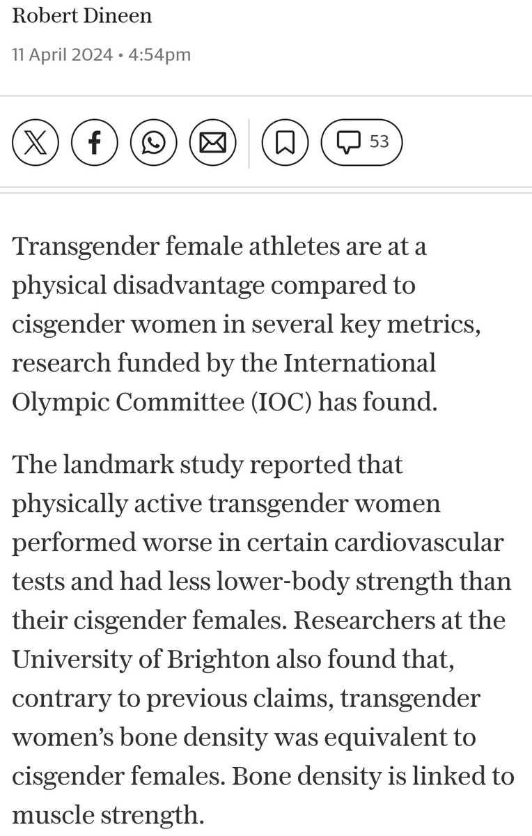 TrANs WOmen HavE a BIologICal adVaNTagE Science: Compared to cis women athletes, trans women athletes have similar testosterone levels, similar bone density, higher oestrogen, lower forced expiratory volume in 1s, lower relative VO2max, and lower relative jump height.