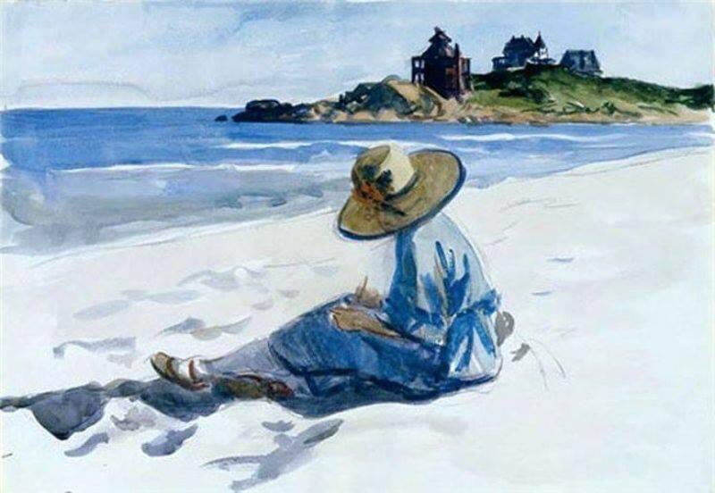 Edward Hopper - (1882 -1967) at Good Harbor Beach, watercolor, 1925-28, Whitney Museum of American Art, New York