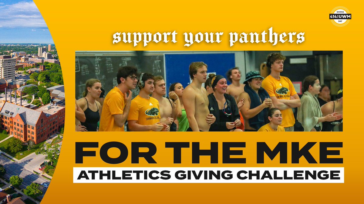 Happy 414 Day!  Help Swimming & Diving win the 414 Giving Day Challenge! To show your support, click the link below.  uwm414day.org/giving-day/813… #414ForUWM | #ForTheMKE
