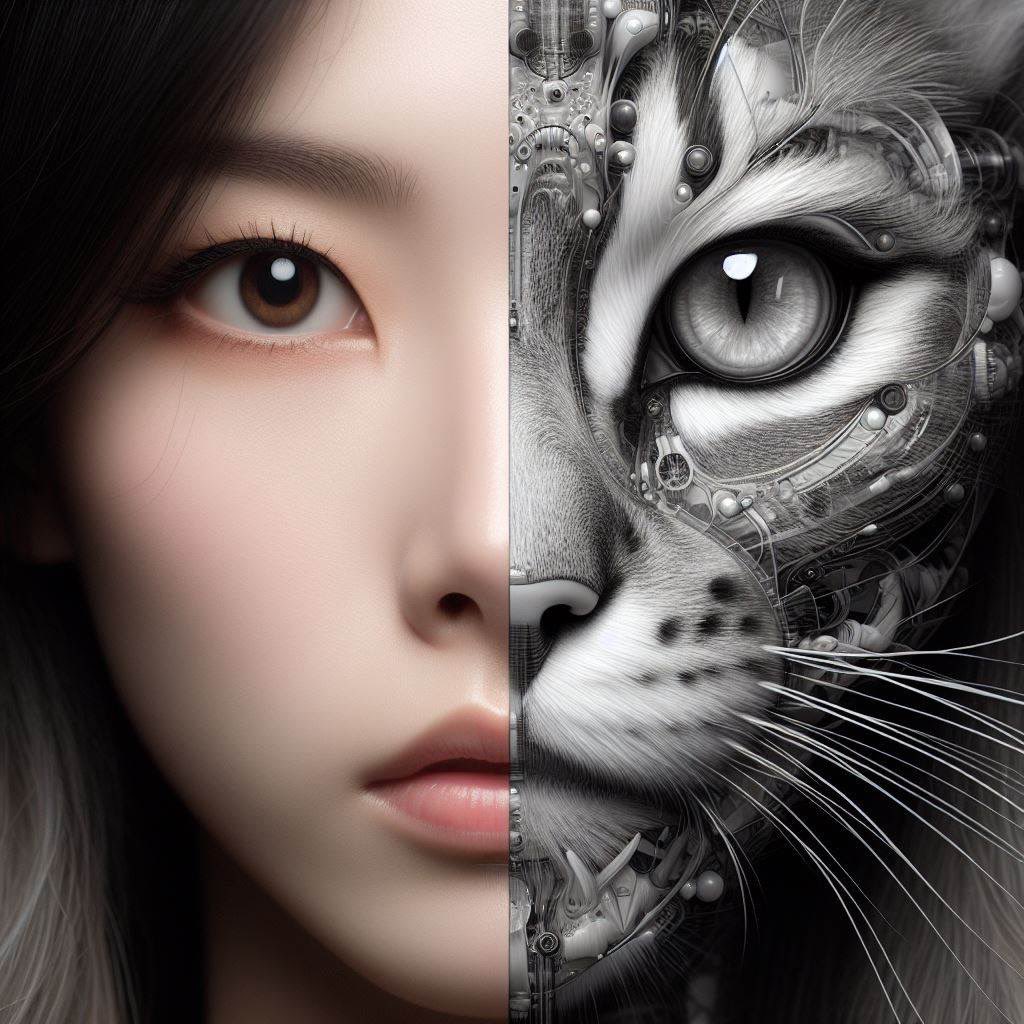 tomland1953's tweet photo. !! CHALLENGE !!
Split Screen

Create an image showing two different things together on split screen.

@WA1768backup @AllaAisling @kittenbeast37 @LudovicCreator 

#AIArtCommuity #AIArtworks #AIArtGallery #midjourneyartwork #midjourneyart https://t.co/XR3av8Obkm