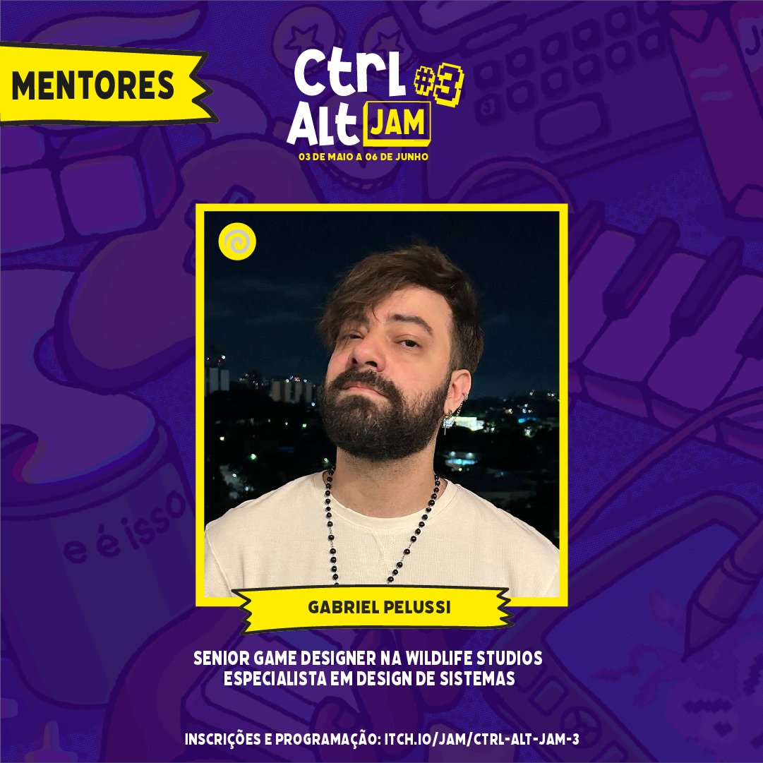 ctrlaltjam's tweet photo. Respira e não pira! 🌀
O TIME AR de mentores chegou!
Inscrições: https://t.co/koRbAPloZ4
#gamejam #ctrlaltjam #indiedev https://t.co/xwQkqz8HvR