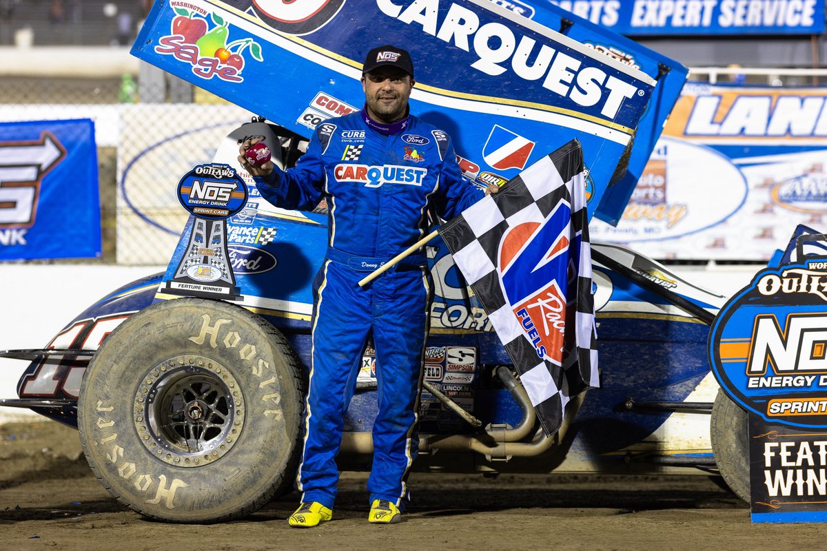 .@DonnySchatz has now won multiple World of Outlaws @NosEnergyDrink Sprint Car races in 𝟮𝟲 straight seasons 🫡