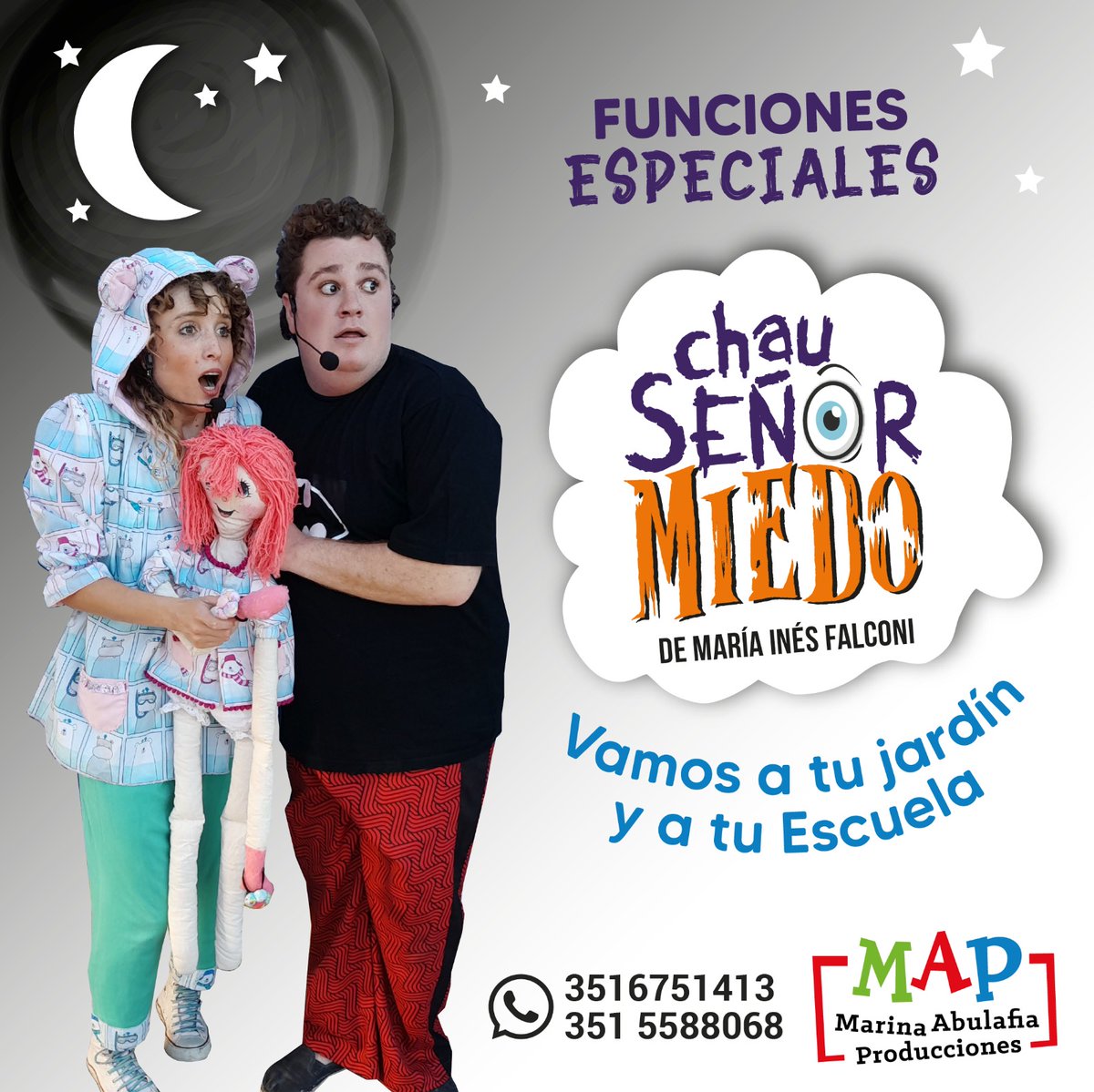 🔊 𝘾𝙝𝙖𝙪 𝙨𝙚ñ𝙤𝙧 𝙢𝙞𝙚𝙙𝙤 para Jardines y Escuelas  🎭
👻 𝐶ℎ𝑎𝑢 𝑆𝑒ñ𝑜𝑟 𝑀𝑖𝑒𝑑𝑜, 𝑒𝑠 𝑢𝑛𝑎 𝑜𝑏𝑟𝑎 𝑝𝑎𝑟𝑎 𝑞𝑢𝑒 𝑙𝑜𝑠 𝑐ℎ𝑖𝑐𝑜𝑠 𝑦 𝑐ℎ𝑖𝑐𝑎𝑠, 𝑒𝑛𝑡𝑖𝑒𝑛𝑑𝑎𝑛 𝑞𝑢𝑒 𝑒𝑙 𝑡𝑒𝑚𝑜𝑟 𝑒𝑠 𝑝𝑟𝑜𝑝𝑖𝑜 𝑑𝑒 𝑙𝑎 𝑒𝑑𝑎𝑑.