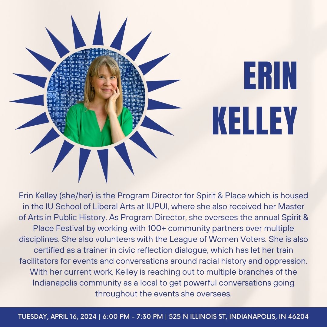 Erin Kelley is our third panelist, bringing her wealth of knowledge to the Representation Reimagined event hosted by our graduate students on Tuesday, April 16th!

To hear from Erin Kelley or any of our other panelists, register here: …gined-museum-dialogues.eventbrite.com