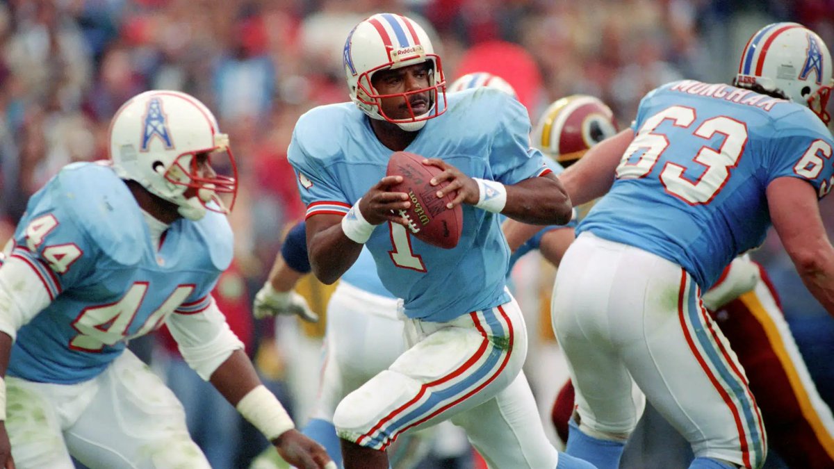 What is the best #NFL uniform of all time? I'll start with the Houston Oilers.