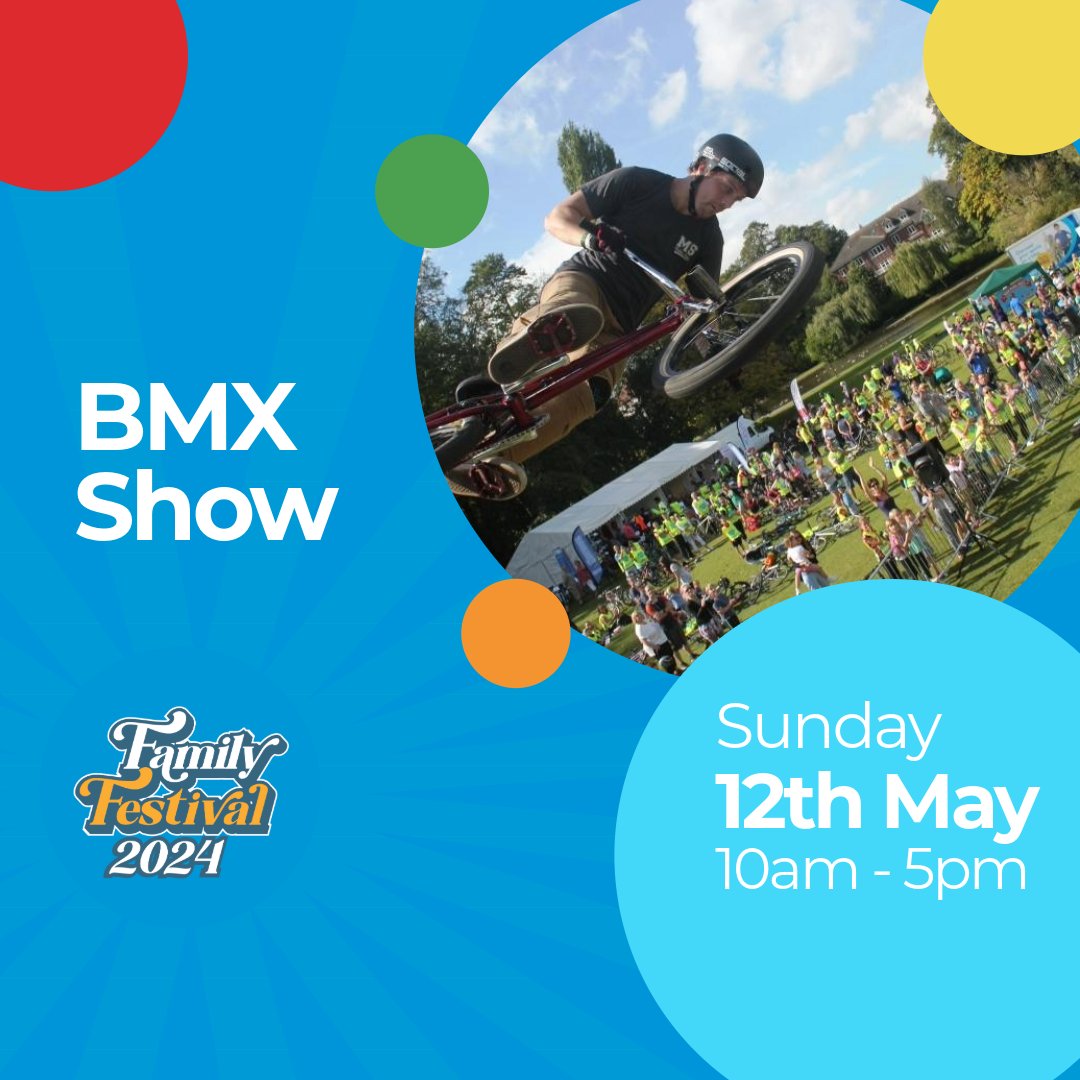 📢 FAMILY FESTIVAL ENTERTAINMENT ACT 📢 We are excited to have The BMX Show at our annual Family Festival on Sunday 12th May. Book your ticket here 🎉reaseheath.ac.uk/familyfestival #WeAreReaseheath #ReaseheathFamFest24