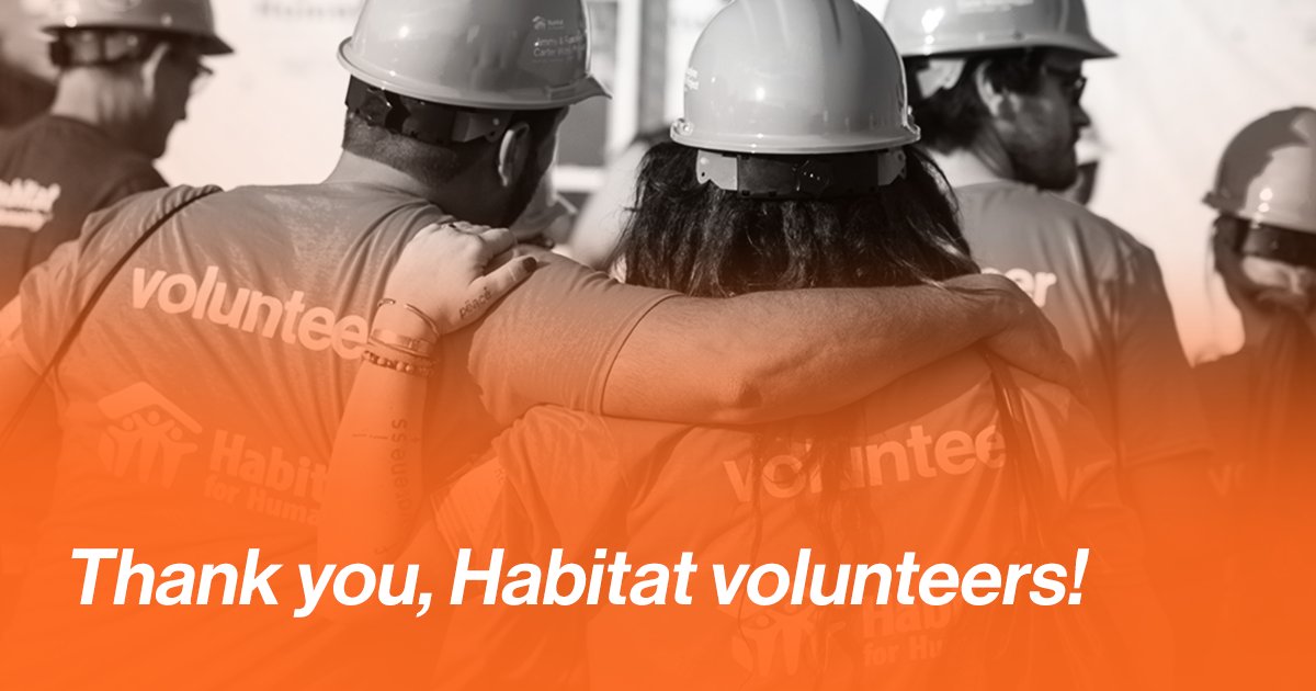 National Volunteer Week is here, and we'd like to take a moment to celebrate all the volunteers who enrich our mission every day. Your efforts are the foundation of our work, helping us bring stability and independence to families across Canada! #HabitatMB #EveryMomentMatters