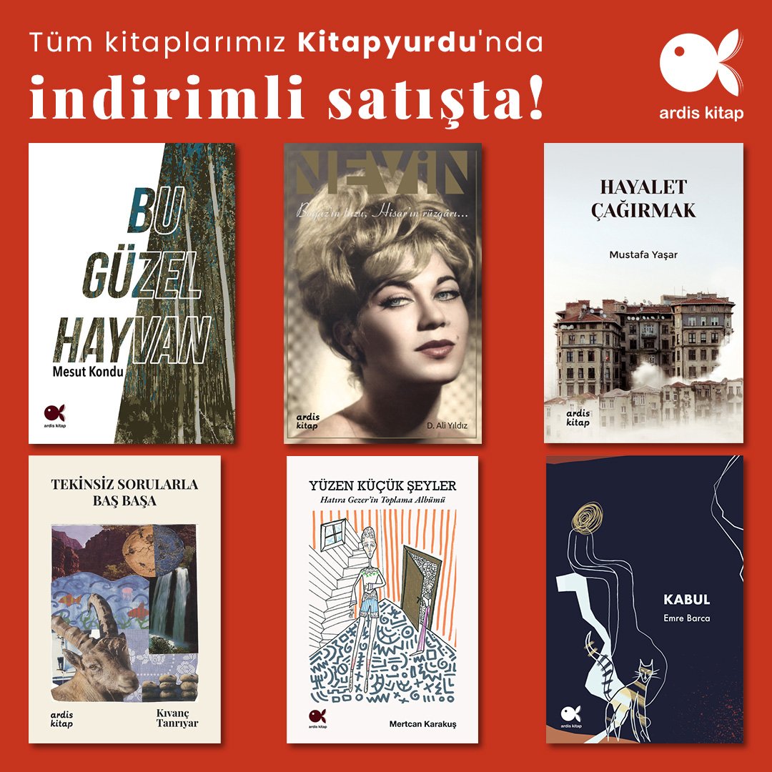 Kitapyurdu'ndaki stoğumuz güncellendi! Tüm kitaplarımıza indirimli olarak aşağıdaki linkten ulaşabilirsiniz. 
kitapyurdu.com/yayinevi/ardis…