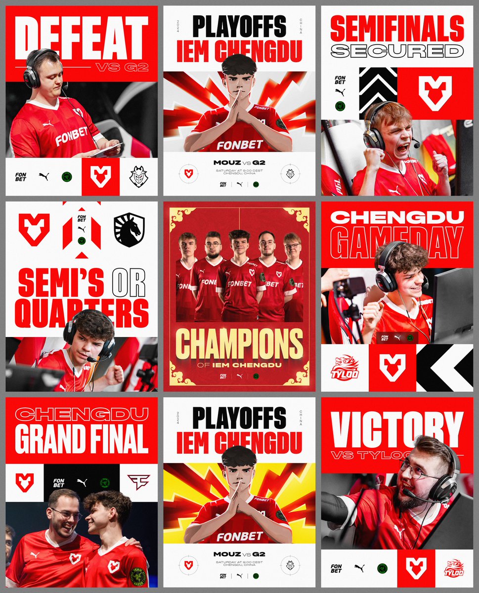 IgniteCreates's tweet image. IEM Chengdu Graphic Summary! 🇨🇳🥲

Used this event to experiment a bit more with what&apos;s working and what isn&apos;t. Happy with where we are going with our graphics. 🫡

#VAMOUZ 🐭❤️