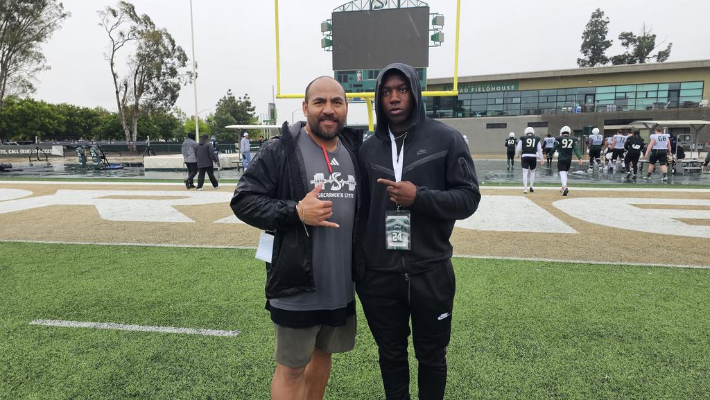 Thank you @CoachAThompson @misi_tupe @chrismparry @CoachSchanche for a great time at the Sac State Junior Day!!!! @CoachMorla @Coach_MHansen @BrandonHuffman @heykevinjohn @Davis_Brandi1 @AndrewSFlorio @dlinevids1 @WCPSacramento @recruit916 @SacMaxPreps @iworkmedia2023…