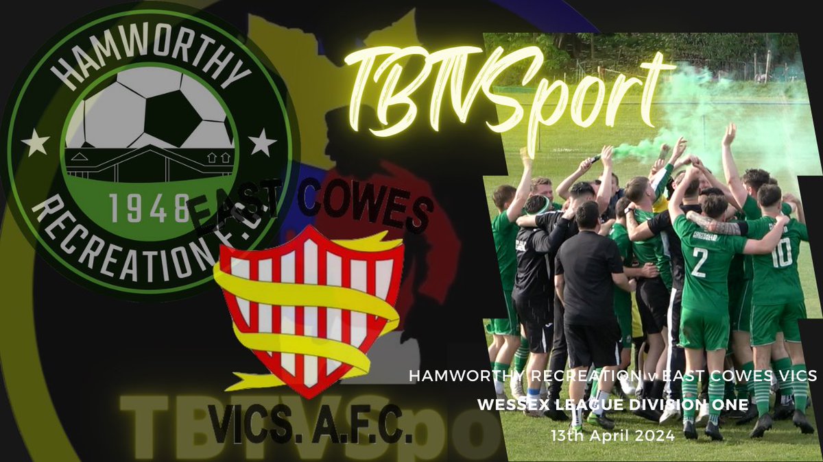 🟢 | GO GREEN

Highlights of yesterday’s match between <a href="/Ham_RecFC/">Hamworthy Recreation FC</a> &amp; <a href="/ecvafc/">East Cowes Vics AFC</a> are now available. Enjoy 🙂

youtu.be/kyHDnmBfRh4

If you like what you see, don’t forget to share, like &amp; comment - it’s what makes this hobby worthwhile 👍

#UpTheTBTV #nonleague <a href="/WessexLeague/">Velocity Wessex League</a>