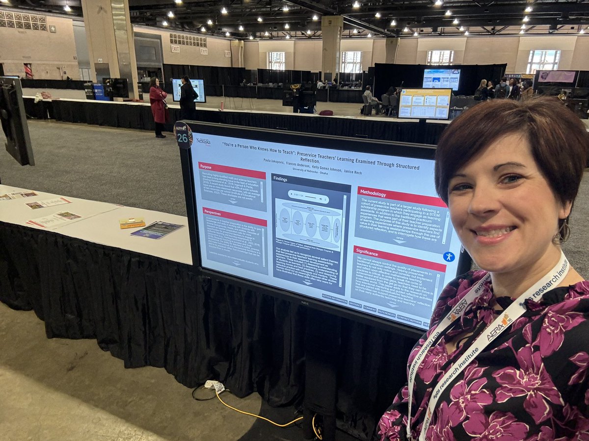 Come check out Poster 26 “You’re a person who knows how to teach” - Preservice Teachers’ Learning Examined Through Structured Reflection. Exhibit Hall A #AERA2024