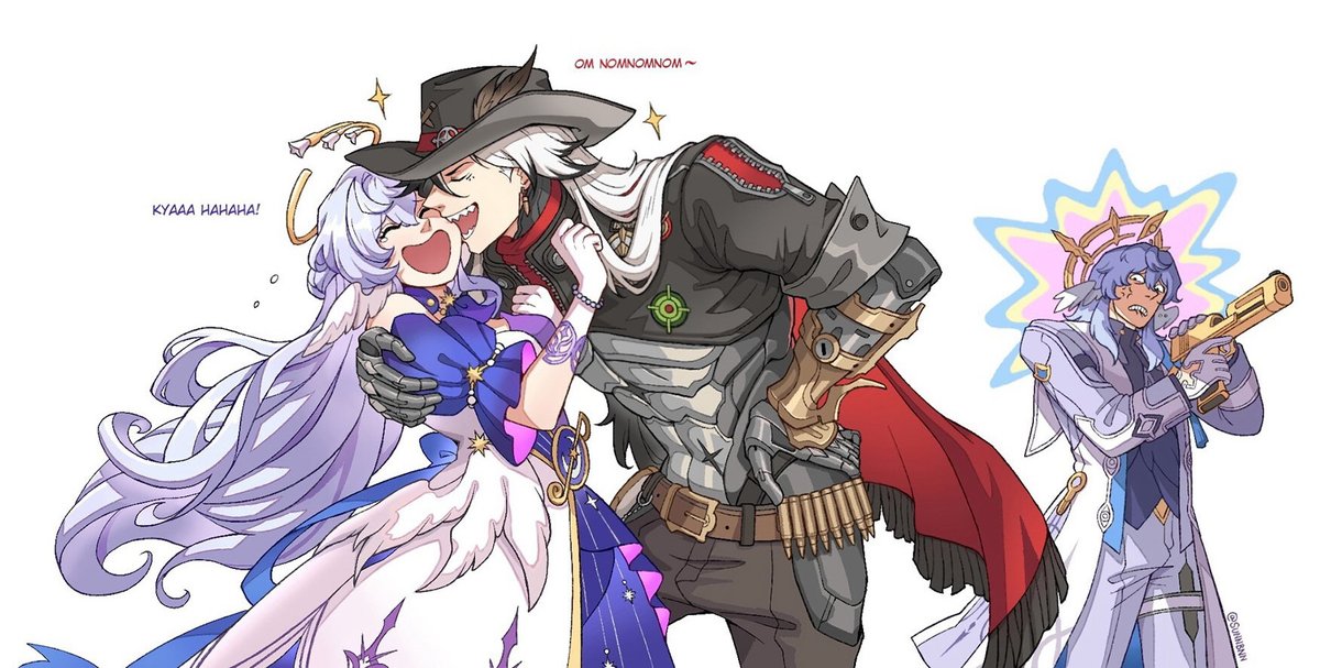 "Shark teeth are for WHAT??💀"
#robinhill #Boothill #RobinHSR #HonkaiStarRail #hsr