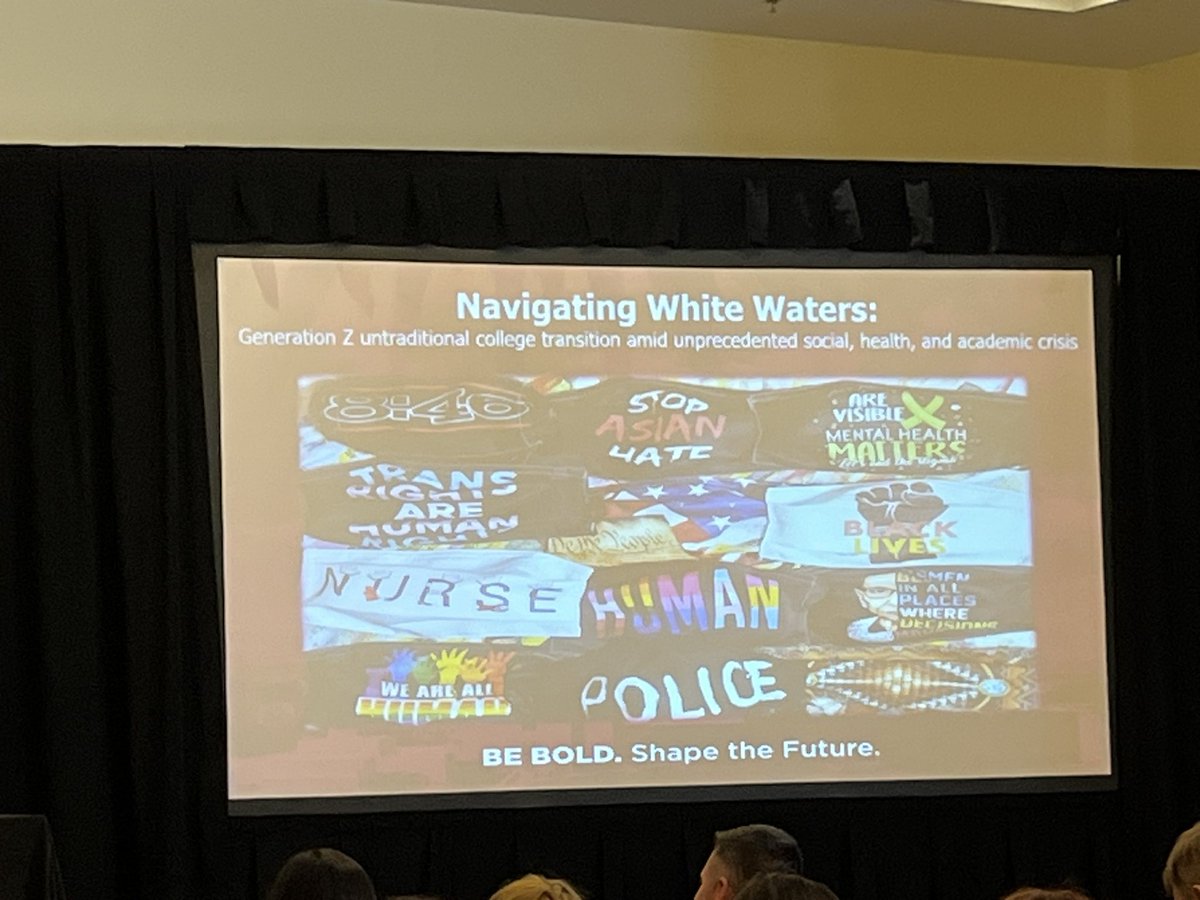 On to session #2! @hlcommission Learning about Gen Z and how they transition to college. It’s a high energy session. #hlc