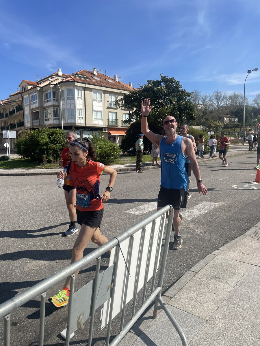 So proud of our St.John’s representation in the @VigBay half marathon. @ConcelloNigran. Al was the first English runner home. Congratulations!