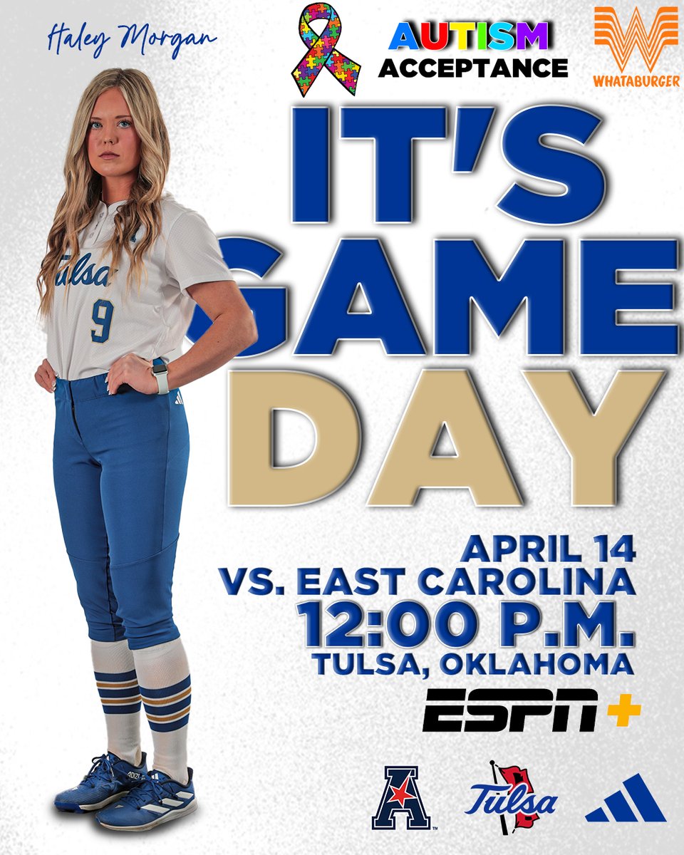 TulsaSoftball's tweet photo. Playing for a series win! 

🆚 East Carolina
📍 Collins Family Softball Complex
⏰ 12 p.m.
📺 ESPN+ | https://t.co/ALw06Xu36m
📊 https://t.co/lu6qI060tj

#ReignCane 🌀🥎 https://t.co/pqSI0NosaM