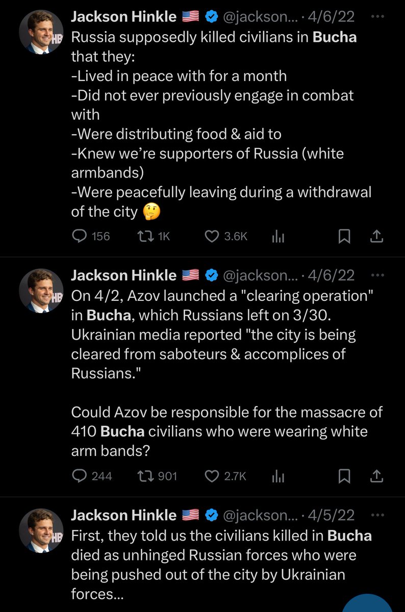 geogvma's tweet photo. You know what, @nytimes, fuck you. All you had to do was go to Hinkle’s profile and search for “Ukraine” to unearth this shit. And you profiled him anyways. 

You’re promoting a literal war crimes denier. You’re complicit. https://t.co/67XpUXxcCg