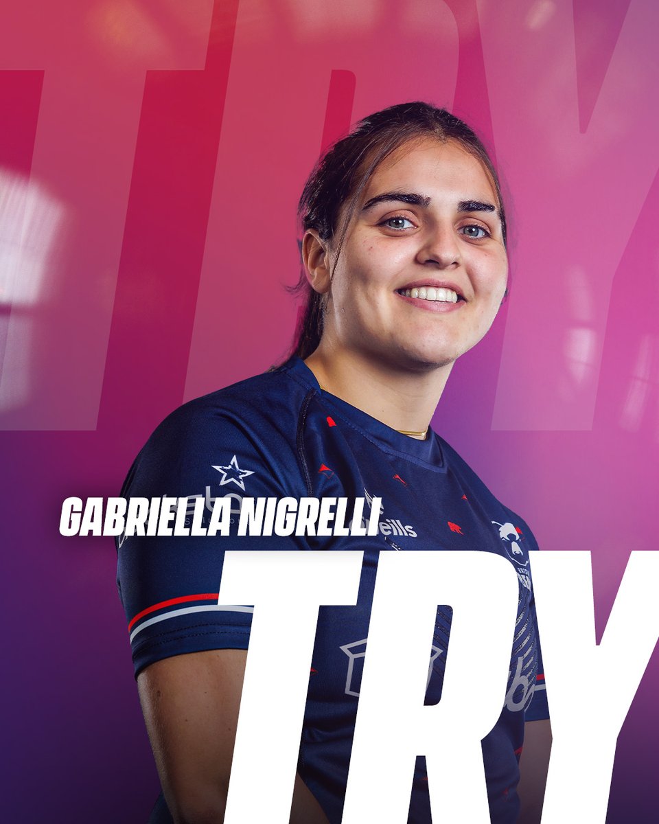 T-R-Y for Gabriella 👊 She converts her own score 🎯 🐻 54-21 🍒 (76 mins) #BRIvGLO | #BristolBears