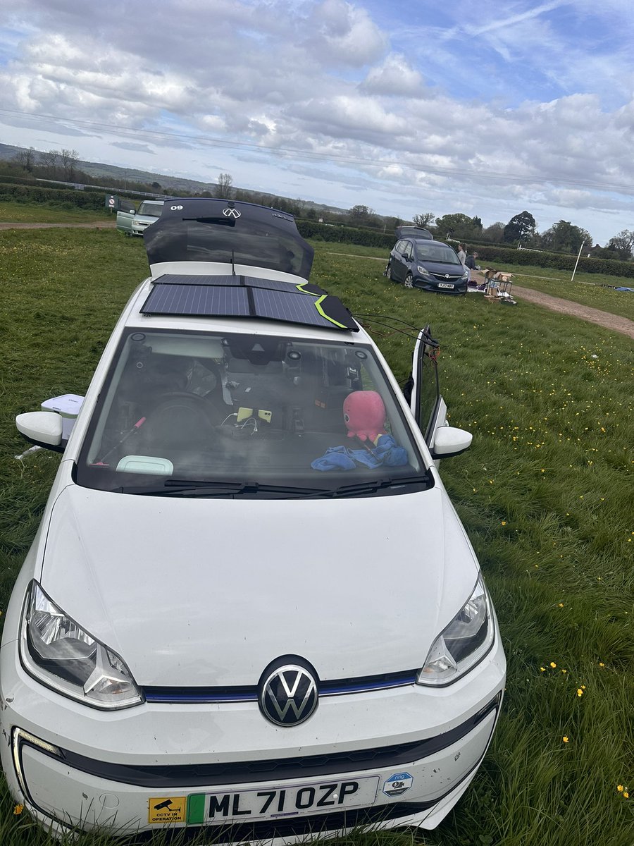 PeoplesTariff's tweet photo. Did my first #carbootsale today - gave myself a target of £100 & smashed it & did £225 :) my target by 1/6/24 is £3k for my 6k mile trip around Europe calling it #EV6000 starting a new channel called ‘the green strip Show’ so you can follow my journey on all media #greenstripshow https://t.co/cZWCtuVlmC