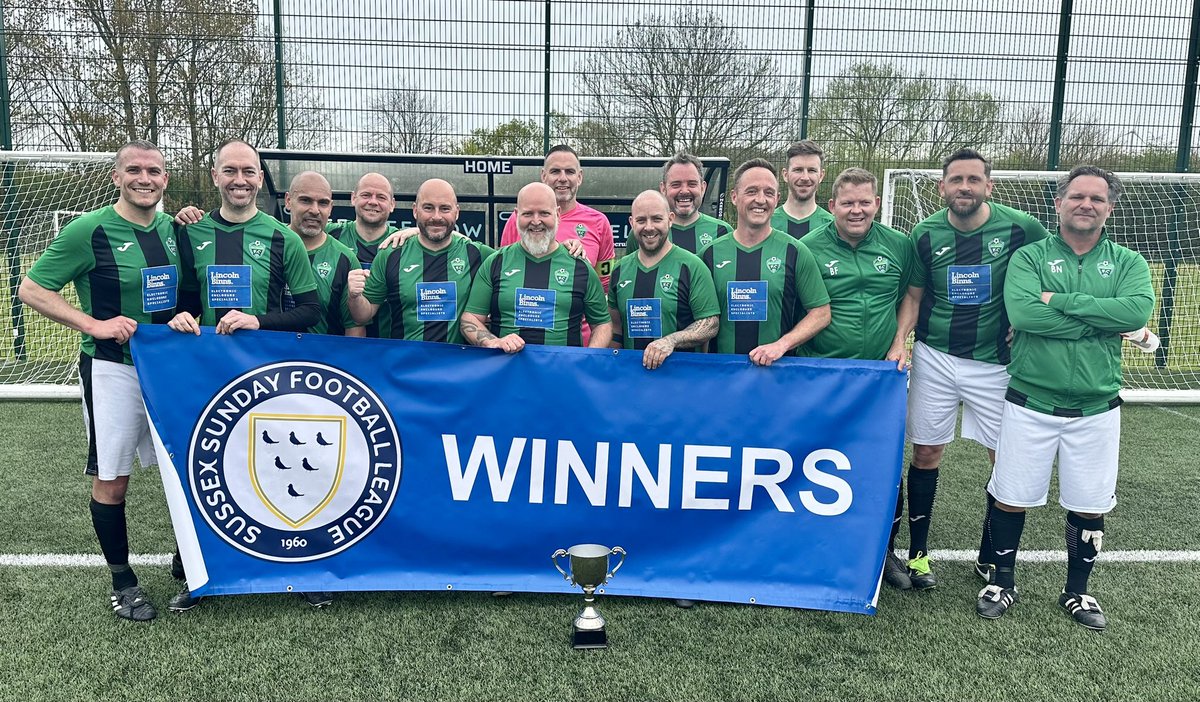 Great season, The Green Army @sussexsundayfl Vets Div 1 Champions 🏆