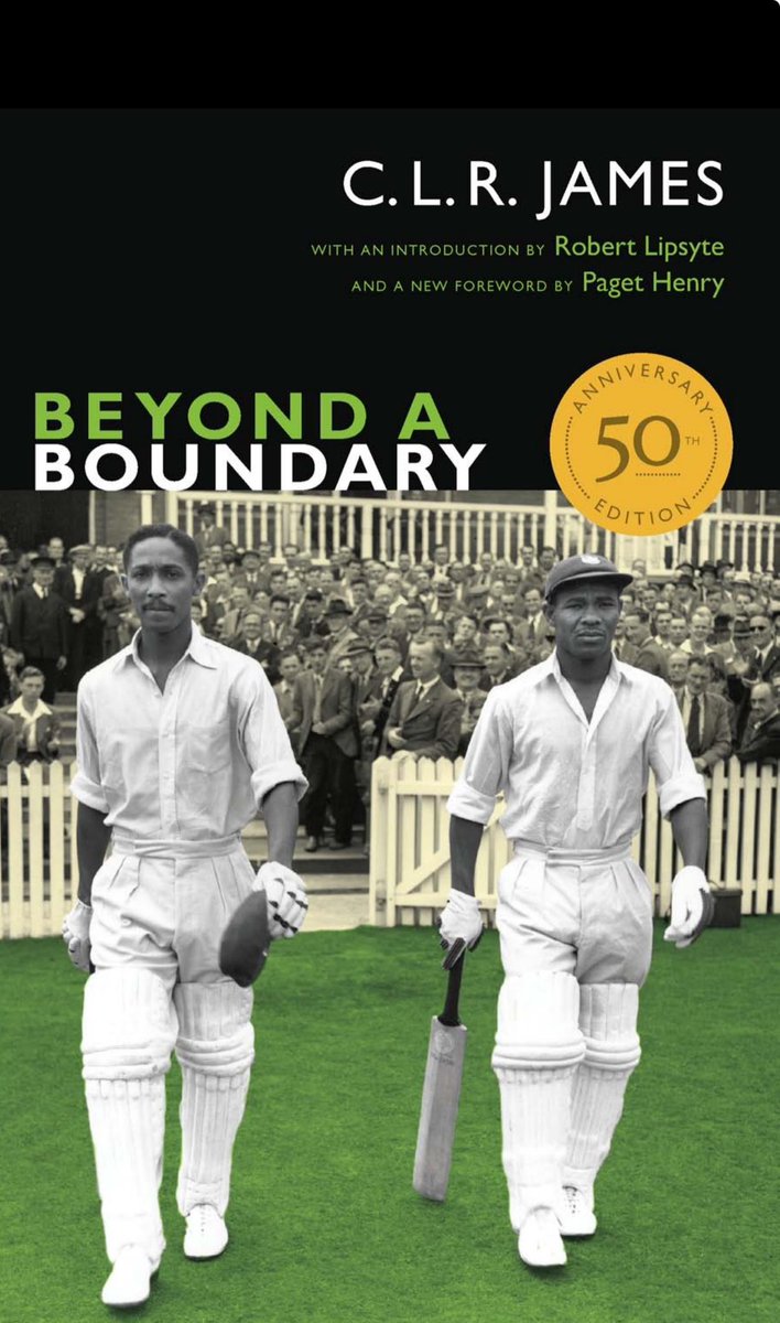 Wild that as early as 1941 C.L.R. James—after his stint in England and during his time in America—was anticipating the cultural turn and the rise of Cultural Studies, over 15 years before Hoggart’s “The Uses of Literacy” (1957). From “Beyond a Boundary” (@DukePress, [1963] 2013).