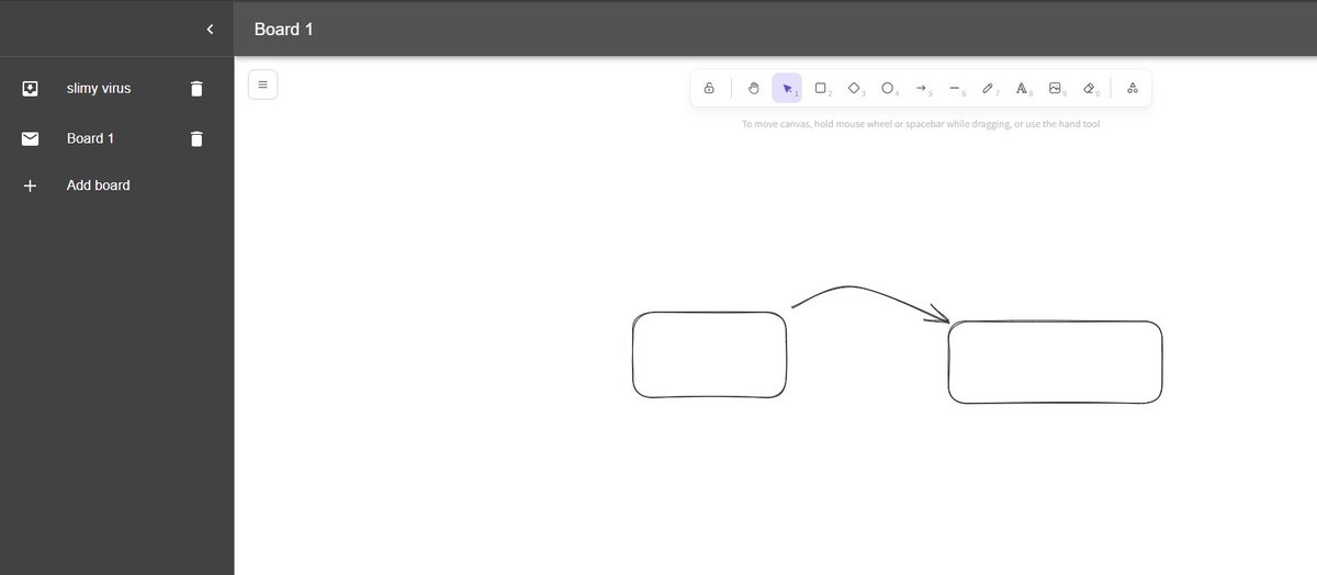 codeycrab's tweet photo. Recently came up with idea that would help me a lot as I needed space where I could "draw" my schemas. Found @excalidraw tool on internet and thanks to open code I was able to create multiboard tool mysefl! https://t.co/w3NxC8ksyt