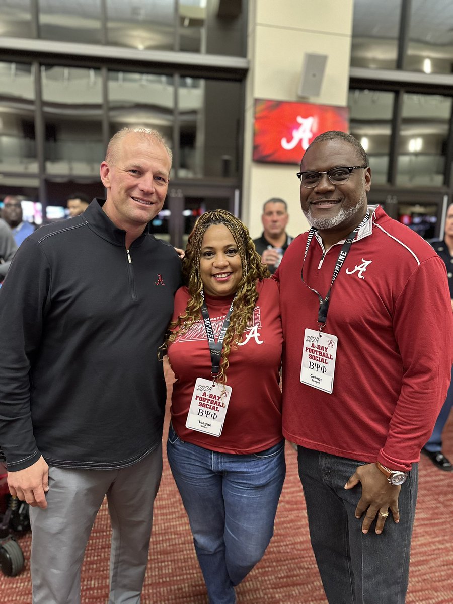 Honored to get to meet and speak with the head coach of The Alabama Crimson Tide football team! It’s going to be fun watching the team continue to progress. #RollTide