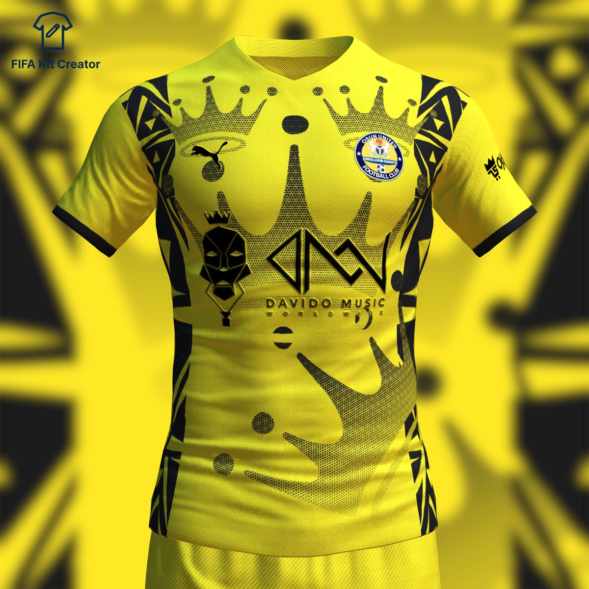 FIRSTMANOLANIBI's tweet photo. Please support our efforts in acquiring a #Jersey sponsorship deal with @Davido  &amp; @Puma for our state club @OsunUnitedFc by sharing till it notice.
We want the true #Imole rebrand for the state and Sports kit can add to it.
#Davido #Football #Puma #OoniOfIfe #Brand #Plug https://t.co/UKXltCxcuw