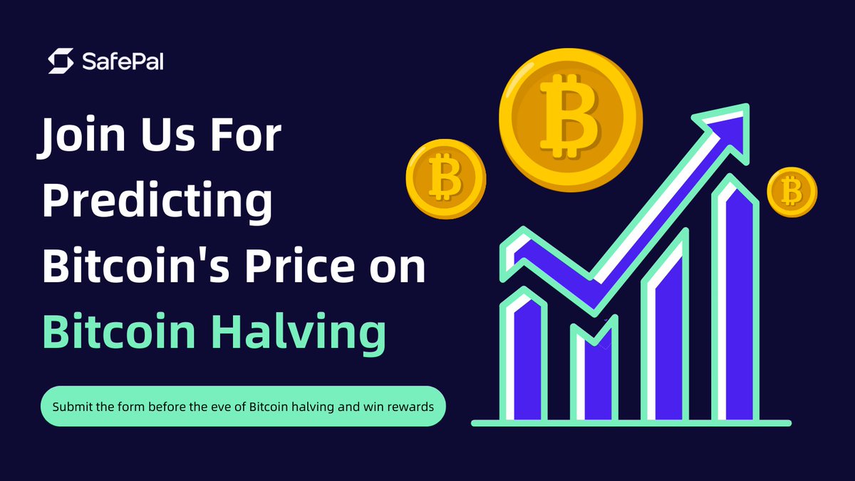 Join us for a fun event predicting Bitcoin's closing price on the day before the highly anticipated halving event! To participate, simply fill out our Google Form with your prediction of Bitcoin's closing price and stand a chance to win rewards! 🔗: forms.gle/JdvUSfPvwXk6Bi…