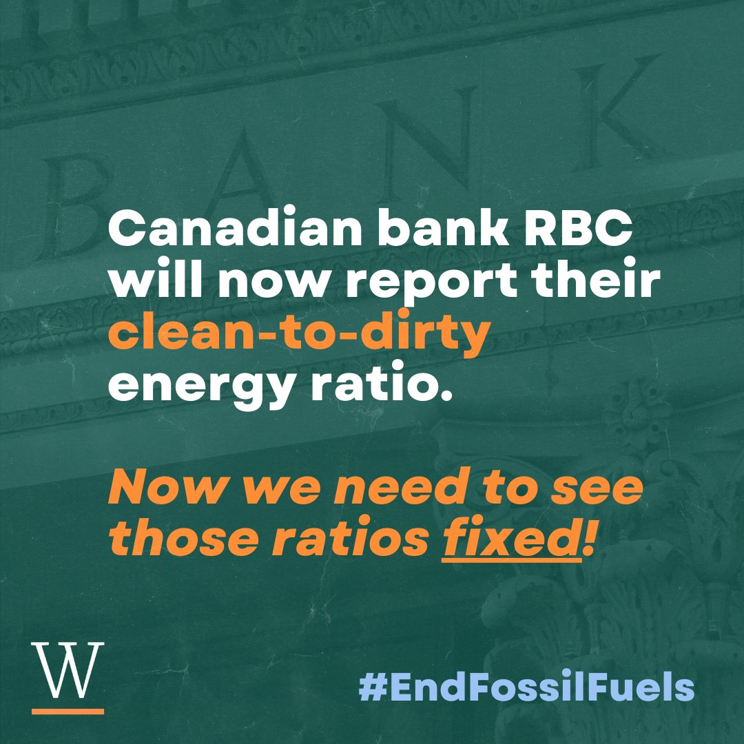 The Royal Bank of Canada now has to report their ratio of clean to dirty energy financing thanks to pressure from the NYC Comptroller. But transparency is just one step—now we need RBC to stop financing #FossilFuels and invest in #CleanEnergy + #JustTransition.