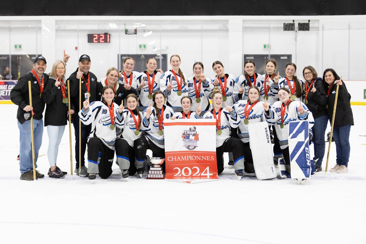 ringettecanada's tweet photo. Congratulations to all our champions.  🏆
U16- Cyclones de Québec
U19- Team Alberta
NRL- Edmonton WAM!

To all the participants, you showed exceptional talent day in and out, and we hope you made some wonderful memories in Dieppe 💙 https://t.co/SWPdHVOJlq