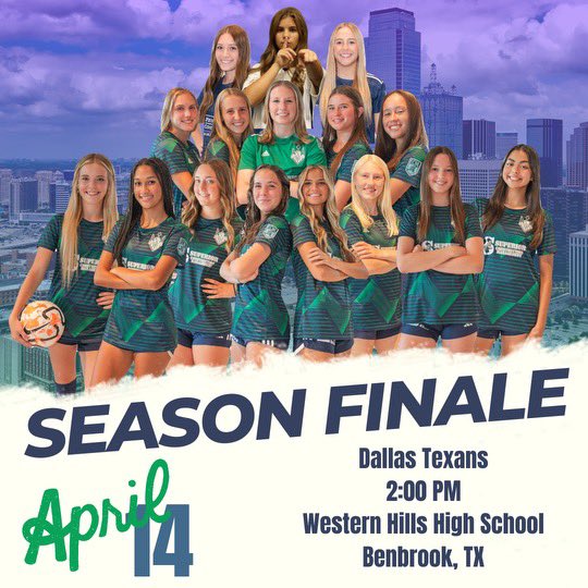 Last game of the regular season!  Let’s get the win! 💚💙
