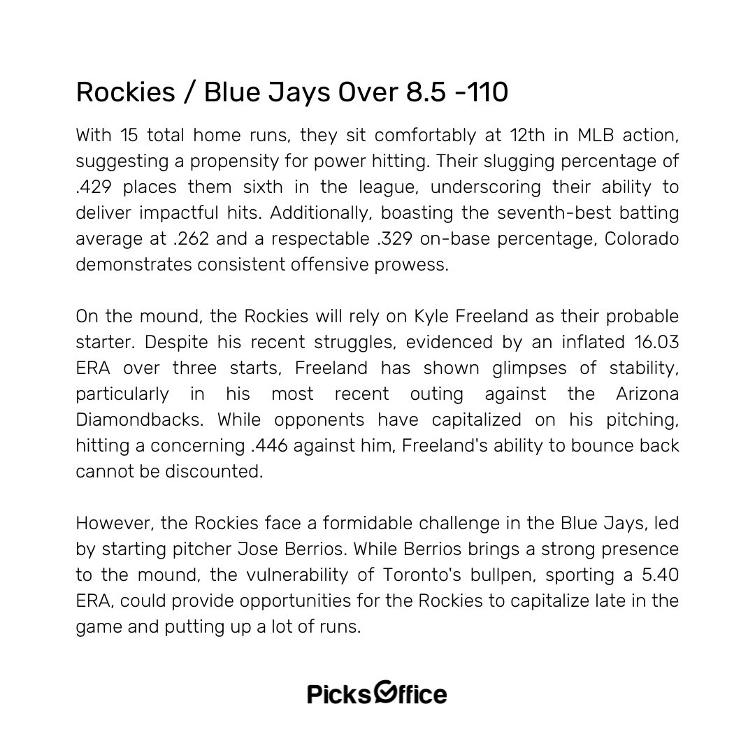 Picks Office tweet media