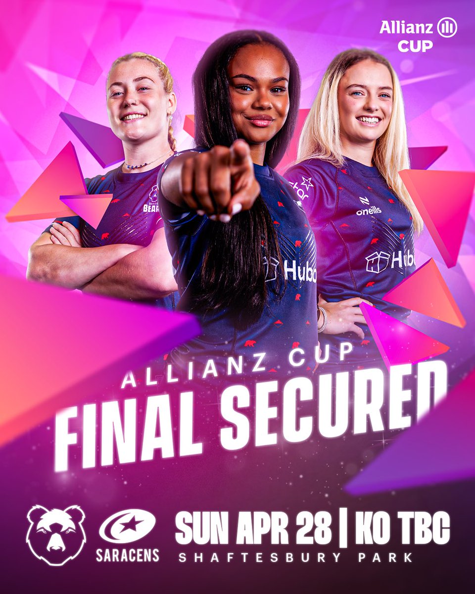 It’s a 🏡 final! 😍 Full details of our #AllianzCup Final 🆚 @SaracensWomen at Shaftesbury Park to follow tomorrow 🔜