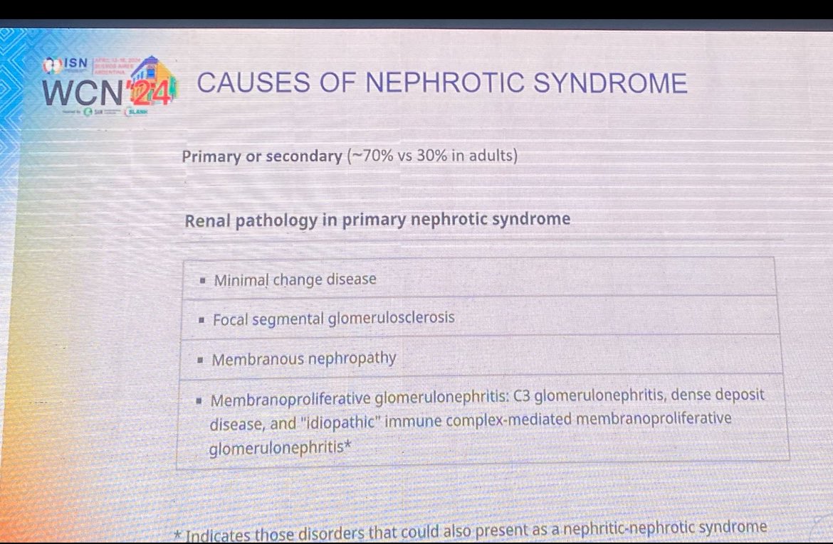 🫘👀 Clinical exam clues in nephrotic syndrome 

💅Muehrcke lines-White bands due to transient hypoalbuminemia

👁️Xanthelasma

Look out for causes of primary nephrotic syndrome 👇

#ISNWCN
